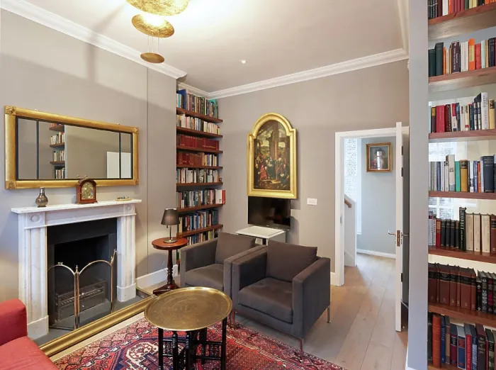 Framed Print : Interior View of sitting room. Westminster Terraced House Framed Print : Interior View of sitting room. Westminster Terraced House