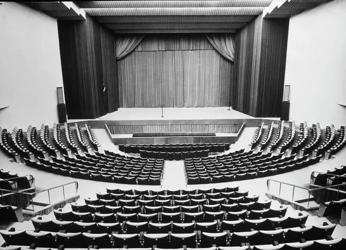 Framed Print : Interiors of an empty stage theater, Teatro Mediterraneo, Naples, Italy Framed Print : Interiors of an empty stage theater, Teatro Mediterraneo, Naples, Italy
