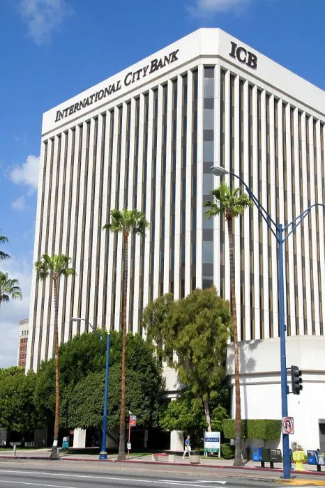Framed Print : International City Bank building at Long Beach, California, USA