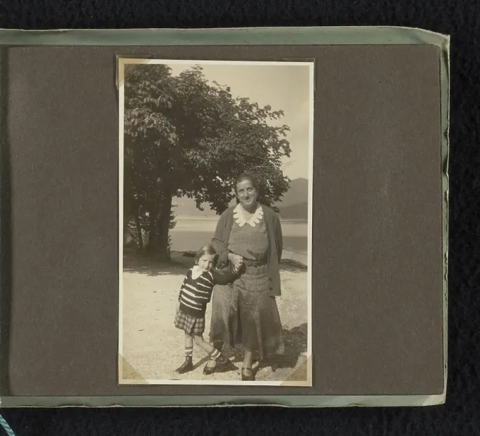 Framed Print : Isabel Wachenheimer in nature with her mother Else Wachenheimer-Moos Framed Print : Isabel Wachenheimer in nature with her mother Else Wachenheimer-Moos