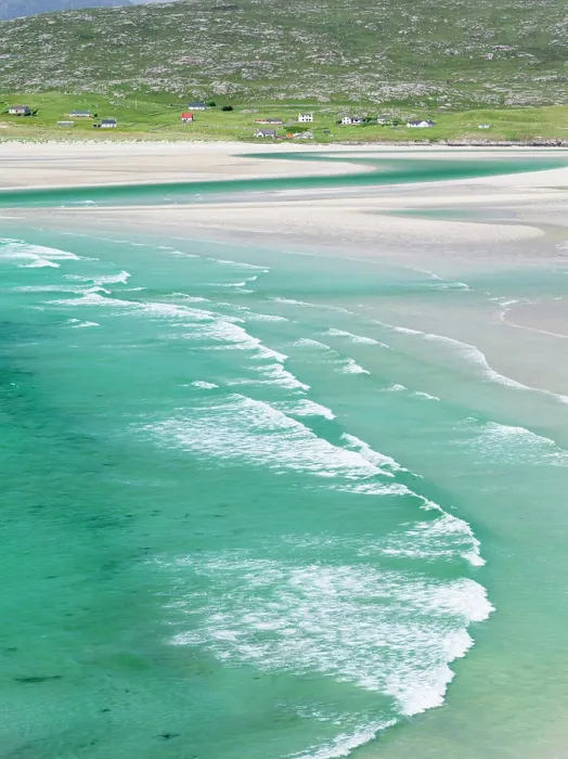 Framed Print : Isle of Harris, Seilebost Beach on South Harris. Scotland in July (Large format sizes available)