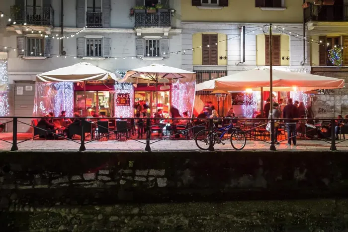 Framed Print : Italy, Lombardy, Milan, Navigli by night