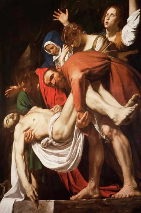 Framed Print : Italy, Rome, The Vatican, Vatican Museum, Pinacoteca, Jesus Lowered from the Cross by Caravaggio Framed Print : Italy, Rome, The Vatican, Vatican Museum, Pinacoteca, Jesus Lowered from the Cross by Caravaggio