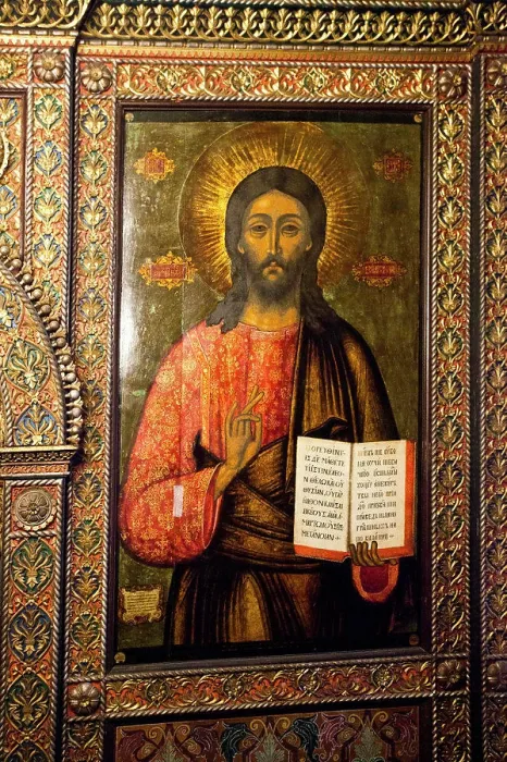 Framed Print : Jesus Christ's painting in a church, Church of Elijah The Prophet, Yaroslavl, Russia Framed Print : Jesus Christ's painting in a church, Church of Elijah The Prophet, Yaroslavl, Russia