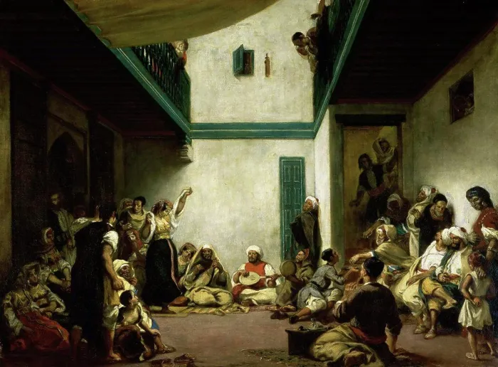 Framed Print : Jewish Wedding in Morocco 1841 Eugene Delacroix (1798-1863 / French) Musee du Louvre, Paris