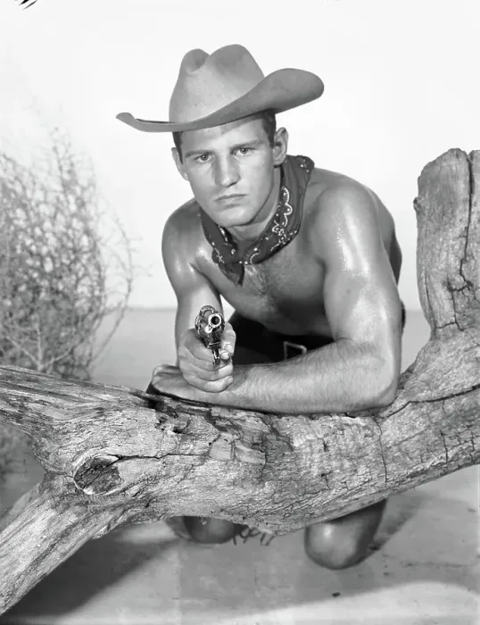 Framed Print : Jim Lassiter, Vintage Cowboy Style: Classic Mid-Modern Western Studio Pose Framed Print : Jim Lassiter, Vintage Cowboy Style: Classic Mid-Modern Western Studio Pose