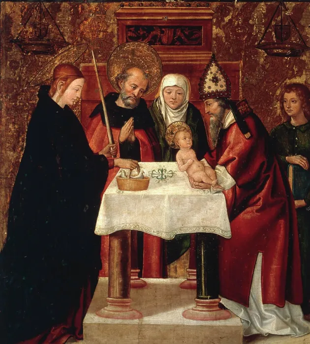 Framed Print : Juan de Borgonna, Presentation in Temple Framed Print : Juan de Borgonna, Presentation in Temple