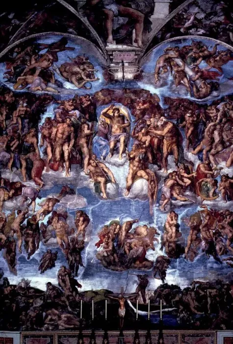 Framed Print : The Last Judgment, fresco by Michelangelo Buonarroti 1475-1564, Italy, Vatican City, Sistine Chapel, Circa 1536-41 Framed Print : The Last Judgment, fresco by Michelangelo Buonarroti 1475-1564, Italy, Vatican City, Sistine Chapel, Circa 1536-41