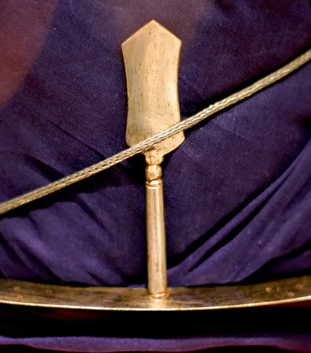 Framed Print : The khanda is an Indian double-edge straight sword