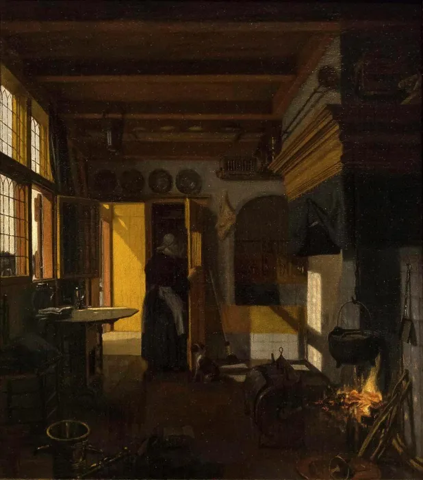 Framed Print : Kitchen Interior; 166 Oil on canvas mounted on panel Emanuel de Witte Dutch; about 1617-1691 or 1692 Framed Print : Kitchen Interior; 166 Oil on canvas mounted on panel Emanuel de Witte Dutch; about 1617-1691 or 1692