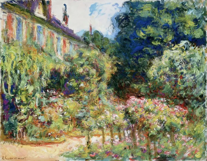 Framed Print : La Maison de l'Artiste a Giverny 1913 Claude Monet (1840-1926 French) Oil On Canvas Christie's Images, New York, USA Framed Print : La Maison de l'Artiste a Giverny 1913 Claude Monet (1840-1926 French) Oil On Canvas Christie's Images, New York, USA