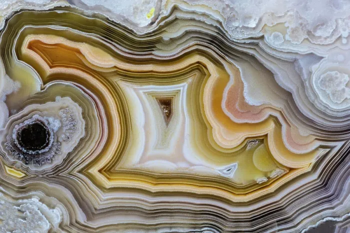 Framed Print : Laguna agate from Mexico