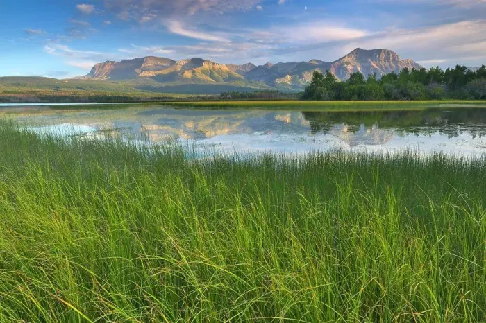 Framed Print : Lake in front of mountains, Sofa Mountain, Maskinonge Lake, Waterton Lakes National Park, Alberta, Canada Framed Print : Lake in front of mountains, Sofa Mountain, Maskinonge Lake, Waterton Lakes National Park, Alberta, Canada