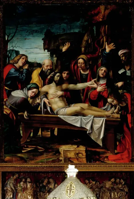Framed Print : Lamentation of the Dead Christ by Zenale Framed Print : Lamentation of the Dead Christ by Zenale