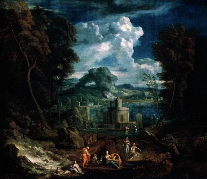 Framed Print : Landscape with Bathing Nymphs Pieter Andreas Rysbrack (1690-1748 Flemish) Oil on canvas Pushkin Museum of Fine Arts Framed Print : Landscape with Bathing Nymphs Pieter Andreas Rysbrack (1690-1748 Flemish) Oil on canvas Pushkin Museum of Fine Arts
