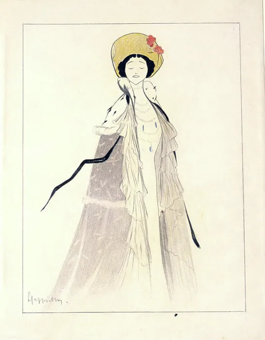 Framed Print : Leonetto Cappiello, La Cavalieri (Lina Cavalieri), 1885-1942, pencil and colored crayon on paper Framed Print : Leonetto Cappiello, La Cavalieri (Lina Cavalieri), 1885-1942, pencil and colored crayon on paper