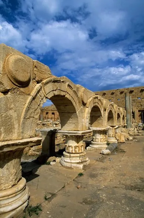 Framed Print : Libya, Near Tripoli, Leptis Magna, Severan Forum, Arches Framed Print : Libya, Near Tripoli, Leptis Magna, Severan Forum, Arches