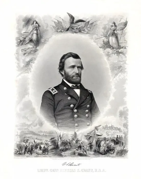 Framed Print : Lieut. General Ulysses S. Grant, Engraving by J.C. Buttre from a Photograph by Mathew B. Brady, 1865 Framed Print : Lieut. General Ulysses S. Grant, Engraving by J.C. Buttre from a Photograph by Mathew B. Brady, 1865