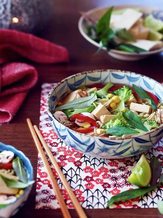 Framed Print : Still life of hu tieu mi di, ingredients for vietnamese meal