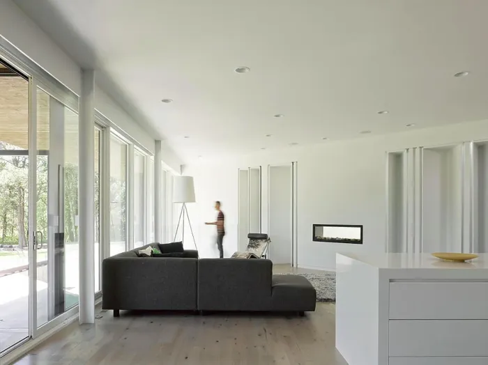 Framed Print : Living room. Parallelogram House, Winnipeg, Canada. Architect: 5468796 Architecture, 2016 Framed Print : Living room. Parallelogram House, Winnipeg, Canada. Architect: 5468796 Architecture, 2016