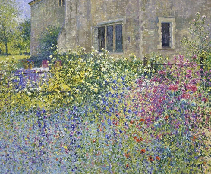 Framed Print : Lock Farm, Border Composition (Morning, June) Charles Neal (b.1951 / British) Oil on canvas Framed Print : Lock Farm, Border Composition (Morning, June) Charles Neal (b.1951 / British) Oil on canvas