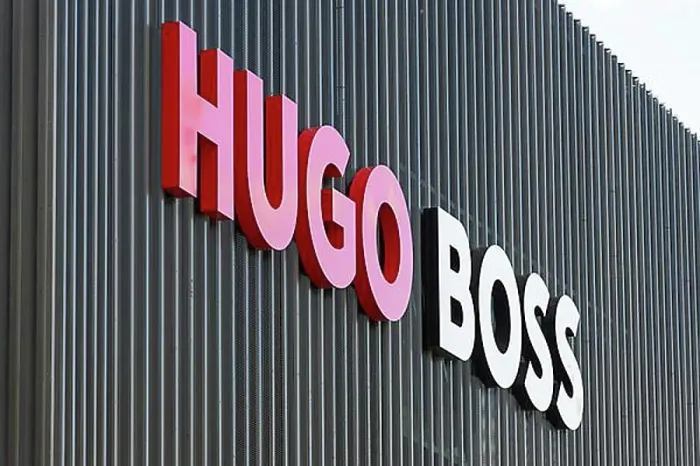 Framed Print : Logo of the fashion company Hugo Boss Framed Print : Logo of the fashion company Hugo Boss