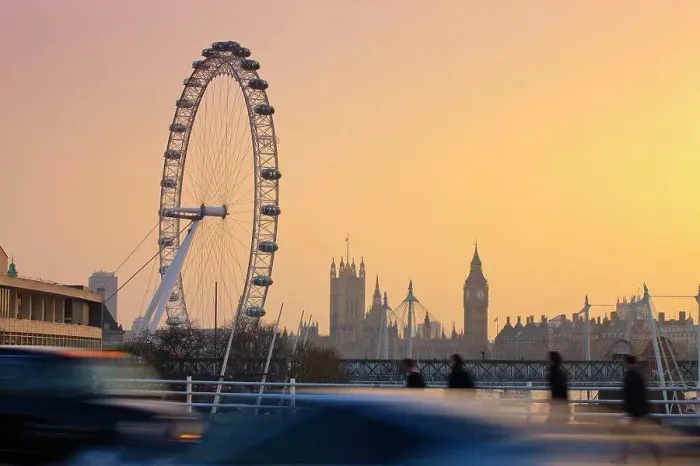 Framed Print : London Eye and Big Ben at sunset Framed Print : London Eye and Big Ben at sunset