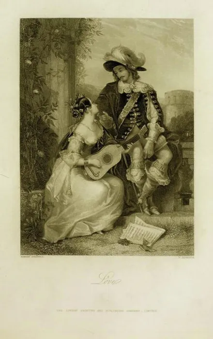 Framed Print : Love.. Corbould, Edward Henry, 1815-1905