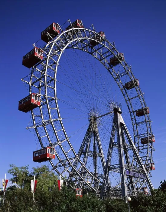 Framed Print : Low angle view of a ferris wheel, Prater Park, Vienna, Austria Framed Print : Low angle view of a ferris wheel, Prater Park, Vienna, Austria