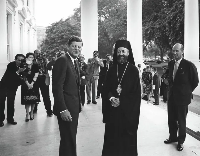 Framed Print : Luncheon in honor of Archbishop Makarios III Framed Print : Luncheon in honor of Archbishop Makarios III