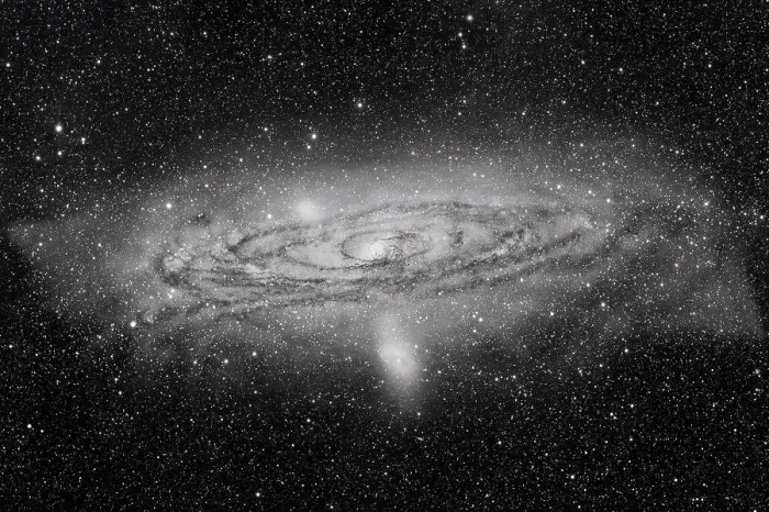 Framed Print : M31, the Andromeda Galaxy, in a 'deep' (long) exposure Framed Print : M31, the Andromeda Galaxy, in a 'deep' (long) exposure