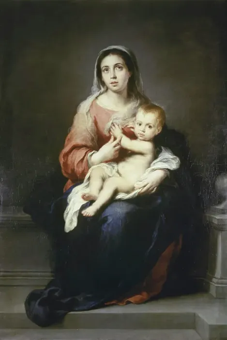 Framed Print : Madonna and Child 1670 Bartolome Esteban Murillo (1617-1682 Spanish) Oil on canvas Staatliche Kunstsammlungen Framed Print : Madonna and Child 1670 Bartolome Esteban Murillo (1617-1682 Spanish) Oil on canvas Staatliche Kunstsammlungen