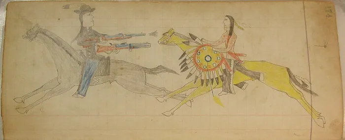 Framed Print : Maffet Ledger: Drawing ca. 1874-81 Southern and Northern Cheyenne. Maffet Ledger: Drawing 767492 Framed Print : Maffet Ledger: Drawing ca. 1874-81 Southern and Northern Cheyenne. Maffet Ledger: Drawing 767492