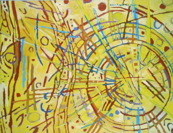 Framed Print : Magnetic Fields III by Mildred Thompson, oil painting, 1991, (b.1936 / African American) Framed Print : Magnetic Fields III by Mildred Thompson, oil painting, 1991, (b.1936 / African American)