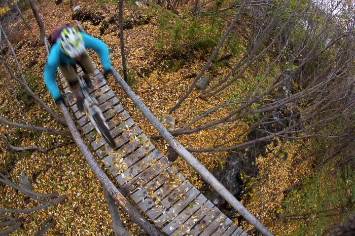 Framed Print : A male mountain biker rides the amazing trails of Carcross, Yukon during the fall colors Framed Print : A male mountain biker rides the amazing trails of Carcross, Yukon during the fall colors