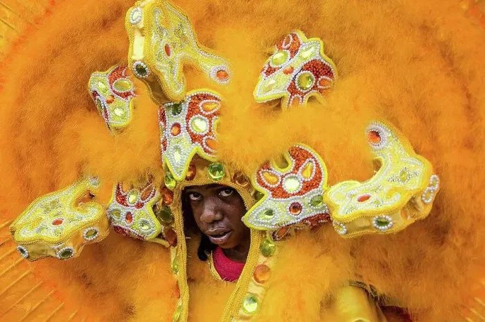 Framed Print : Mardi Gras Indians masked for The Fest of St. Jopseph on Super Sunday in New orleans Framed Print : Mardi Gras Indians masked for The Fest of St. Jopseph on Super Sunday in New orleans