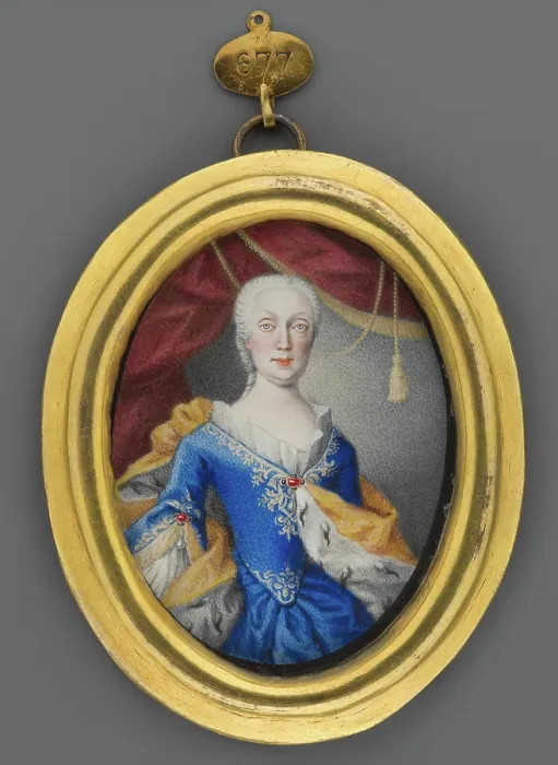Framed Print : Maria Amelia Habsburg Archduke Na Austrian (1701-1756); 1830 (1830-00-00-1830-00-00);jewelry