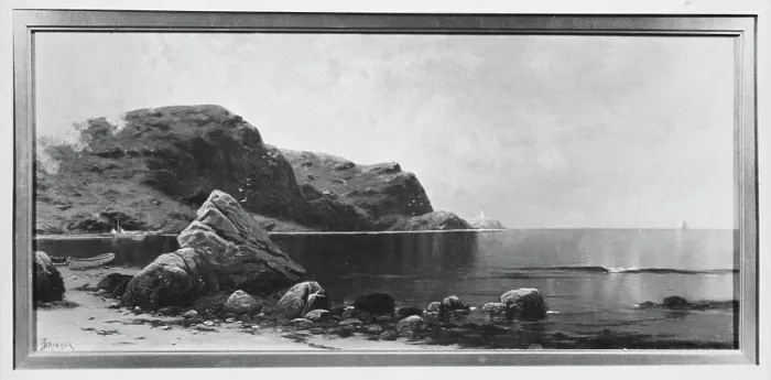 Framed Print : Marine Alfred Thompson Bricher (American) Framed Print : Marine Alfred Thompson Bricher (American)