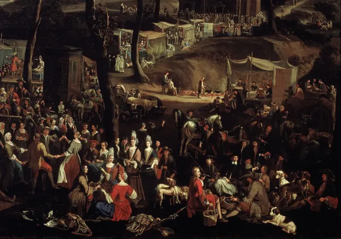 Framed Print : The Market In Saluzzo (Detail, Left Side) Framed Print : The Market In Saluzzo (Detail, Left Side)
