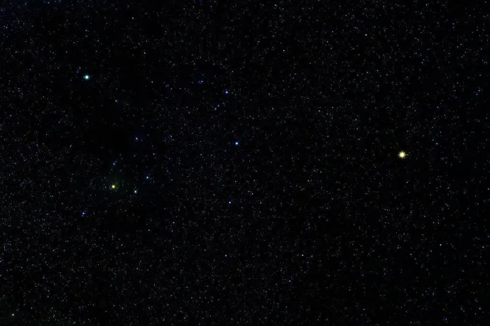 Framed Print : Mars and Saturn next to Antares Framed Print : Mars and Saturn next to Antares