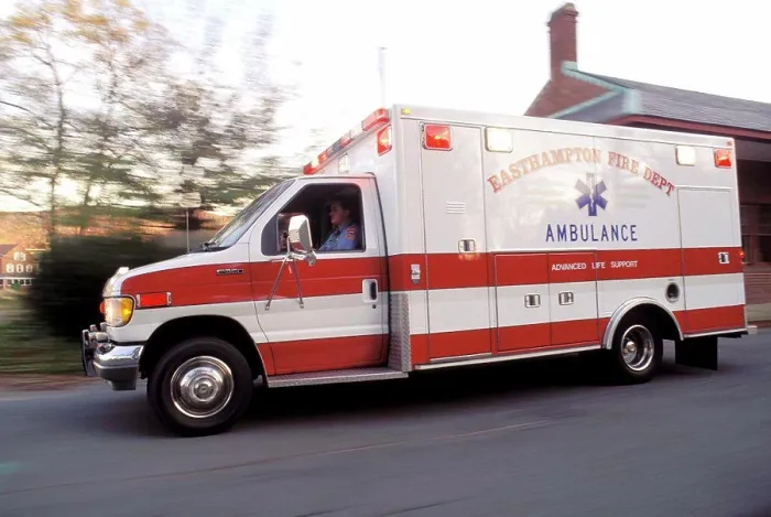 Framed Print : Massachusetts, Easthampton. Ambulance Framed Print : Massachusetts, Easthampton. Ambulance