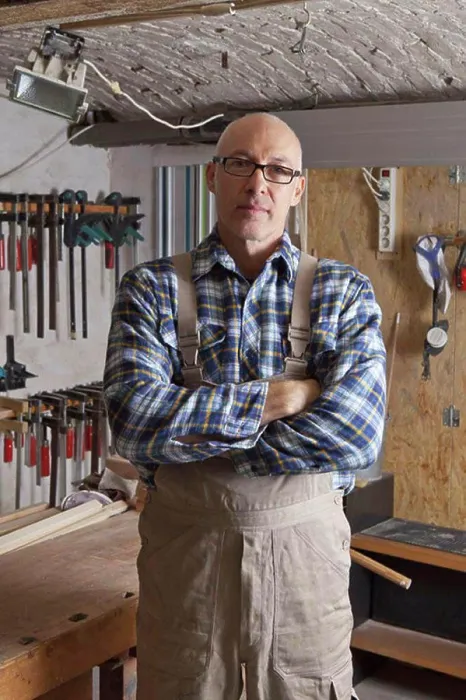 Framed Print : Mature man standing in carpenter shop, portrait Framed Print : Mature man standing in carpenter shop, portrait