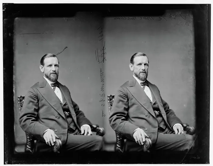 Framed Print : McMillan, Hon. Samuel James Renwick of Minn. 2nd Lt. in Stillwater Frontier Guards during Indian War of 1862