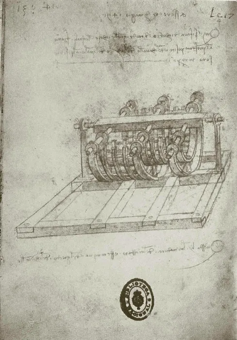 Framed Print : Mechanical Sketches Leonardo da Vinci (1452-1519 / Italian) Drawing Framed Print : Mechanical Sketches Leonardo da Vinci (1452-1519 / Italian) Drawing