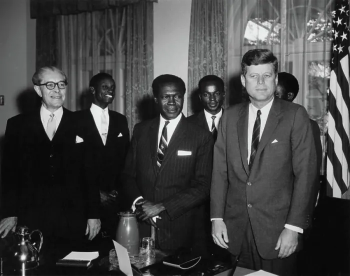 Framed Print : Meeting with Apollo Milton Obote Framed Print : Meeting with Apollo Milton Obote