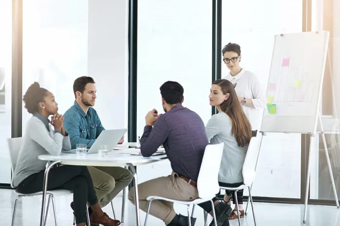 Framed Print : Meeting, business people and whiteboard in office for brainstorming Framed Print : Meeting, business people and whiteboard in office for brainstorming