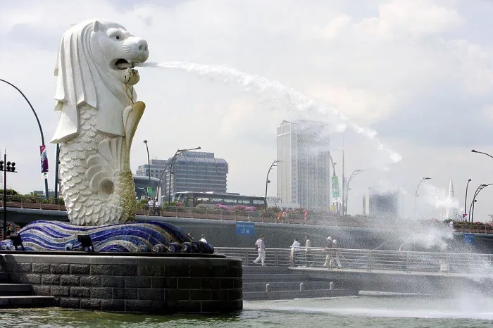 Framed Print : Merlion statue in Singapore Framed Print : Merlion statue in Singapore