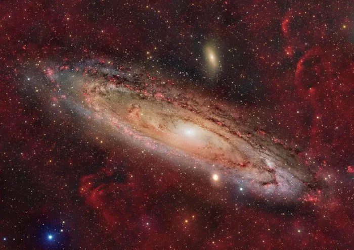 Framed Print : Messier 31, a barred spiral galaxy in the Andromeda constellation Framed Print : Messier 31, a barred spiral galaxy in the Andromeda constellation