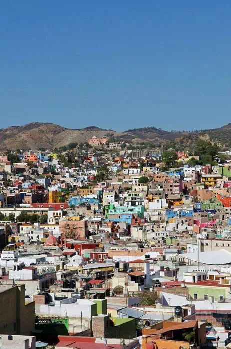 Framed Print : Mexico, Guanajuato, View Of Colorful Buildings In Downtown; Guanajuato Framed Print : Mexico, Guanajuato, View Of Colorful Buildings In Downtown; Guanajuato