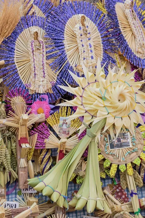 Framed Print : Mexico, San Miguel de Allende. Decorations for Palm Sunday Framed Print : Mexico, San Miguel de Allende. Decorations for Palm Sunday